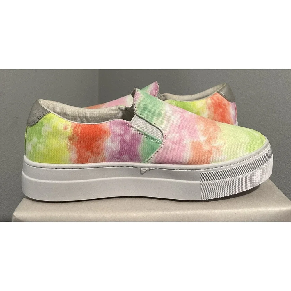 Guess Womens Paysyn Slip On Casual Tie Dye Sneakers Shoes Size 10 M